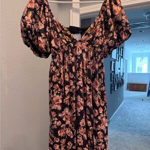 Saltwater LUXE Floral Cap Sleeve Mini Dress